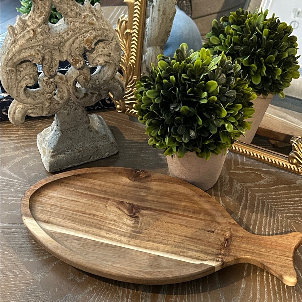 NEW! Mediterranean Coastal Fish Wooden Serving Platter Charcuterie Board